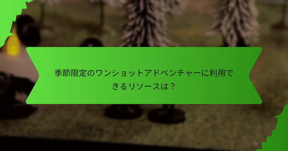 休日をテーマにしたワンショットアドベンチャーを作成するには？