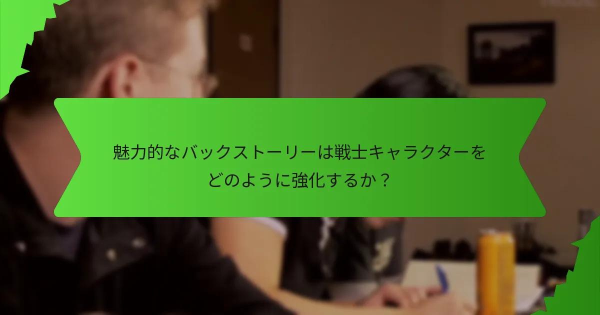 戦士キャラクターが使用すべき装備の種類は？